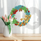 5D diamond painting Decoration Glowing Wreath - Hibah-Diamond painting art studio