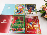 5D DIY Diamond Painting Christmas Greeting Card Xmas Gift (4 pcs) - Hibah-Diamond painting art studio
