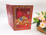 5D DIY Diamond Painting Christmas Greeting Card Xmas Gift (4 pcs) - Hibah-Diamond painting art studio