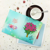 5D DIY Diamond Painting Greeting Card - Flowers and birds (6 pcs) - Hibah-Diamond painting art studio