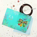 5D DIY Diamond Painting Greeting Card - Flowers and birds (6 pcs) - Hibah-Diamond painting art studio
