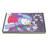 DIY Diamond Painting Notebook - Christmas snowman (With lines)