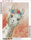 Full Diamond Painting kit - Cute alpaca