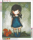 Full Diamond Painting kit - Gorjuss girl