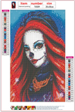 Full Diamond Painting kit - Cartoon Halloween girl