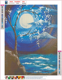 Full Diamond Painting kit - Night by the sea