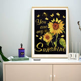 YukiArt Full Diamond Painting kit for adult - The sunflower 30x40cm