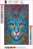 Full Diamond Painting kit - Metal cat