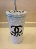 DIY Large capacity straw cup  (with glue tools)- CHANEL