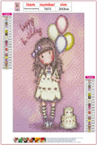 Full Diamond Painting kit - Gorjuss girl - Happy Birthday