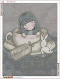 Full Diamond Painting kit - Gorjuss girl - Sweet Tea
