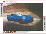 Full Diamond Painting kit - Cool sports car