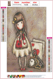 Full Diamond Painting kit - Gorjuss girl