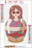 Full Diamond Painting kit - Russian doll