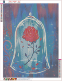 Full Diamond Painting kit - Preserved flower under the glass cover