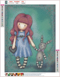 Full Diamond Painting kit - Gorjuss girl