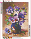 Full Diamond Painting kit - Purple flower