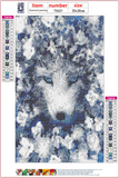 Full Diamond Painting kit - Fox on the flowers