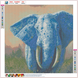 Full Diamond Painting kit - The flower on the elephant