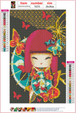 Full Diamond Painting kit - Japanese Muppet Girl