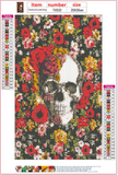 Full Diamond Painting kit - Skull and flowers