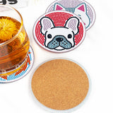 6 Pcs Animal Diamond Painting Coasters with Holder