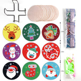 9 Pcs DIY Christmas Diamond Painting Coasters