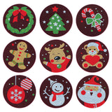 9 Pcs DIY Christmas Diamond Painting Coasters