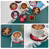 9 Pcs DIY Christmas Diamond Painting Coasters