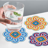 4 Pcs DIY Mandala Diamond Painting Coasters
