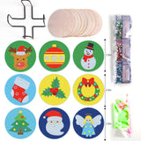 9 Pcs DIY Christmas Diamond Painting Coasters