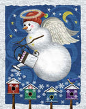 Full Diamond Painting kit - Christmas snowman pouring snow