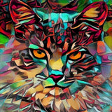 Full Diamond Painting kit - Texture cat