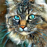 Full Diamond Painting kit - Cat
