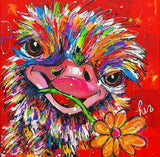 Full Diamond Painting kit - Cartoon Ostrich