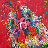 Full Diamond Painting kit - Cartoon rooster