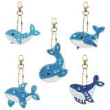 DIY Diamond Painting Keychain - whale