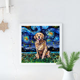 Full Diamond Painting kit - Labrador Retriever under the beautiful starry sky