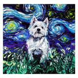 Full Diamond Painting kit - Parson Russell Terrier under the beautiful starry sky