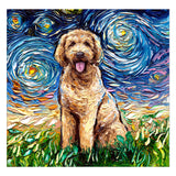Full Diamond Painting kit - Airedale Terrier under the beautiful starry sky