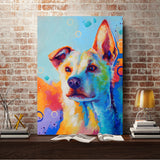 Full Diamond Painting kit - Watercolor dog