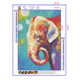 Full Diamond Painting kit - Watercolor elephant