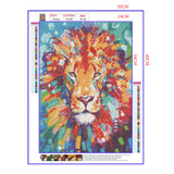 Full Diamond Painting kit - Watercolor lion