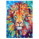 Full Diamond Painting kit - Watercolor lion