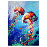 Full Diamond Painting kit - Watercolor jellyfish