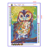 Full Diamond Painting kit - Watercolor owl