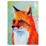 Full Diamond Painting kit - Watercolor fox