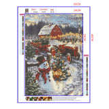 Full Diamond Painting kit - Christmas in the countryside