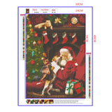 Full Diamond Painting kit - Santa and his pets