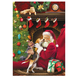 Full Diamond Painting kit - Santa and his pets